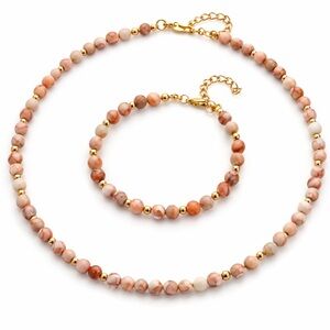 Beaded Necklace and Bracelet Set Ethnic Style